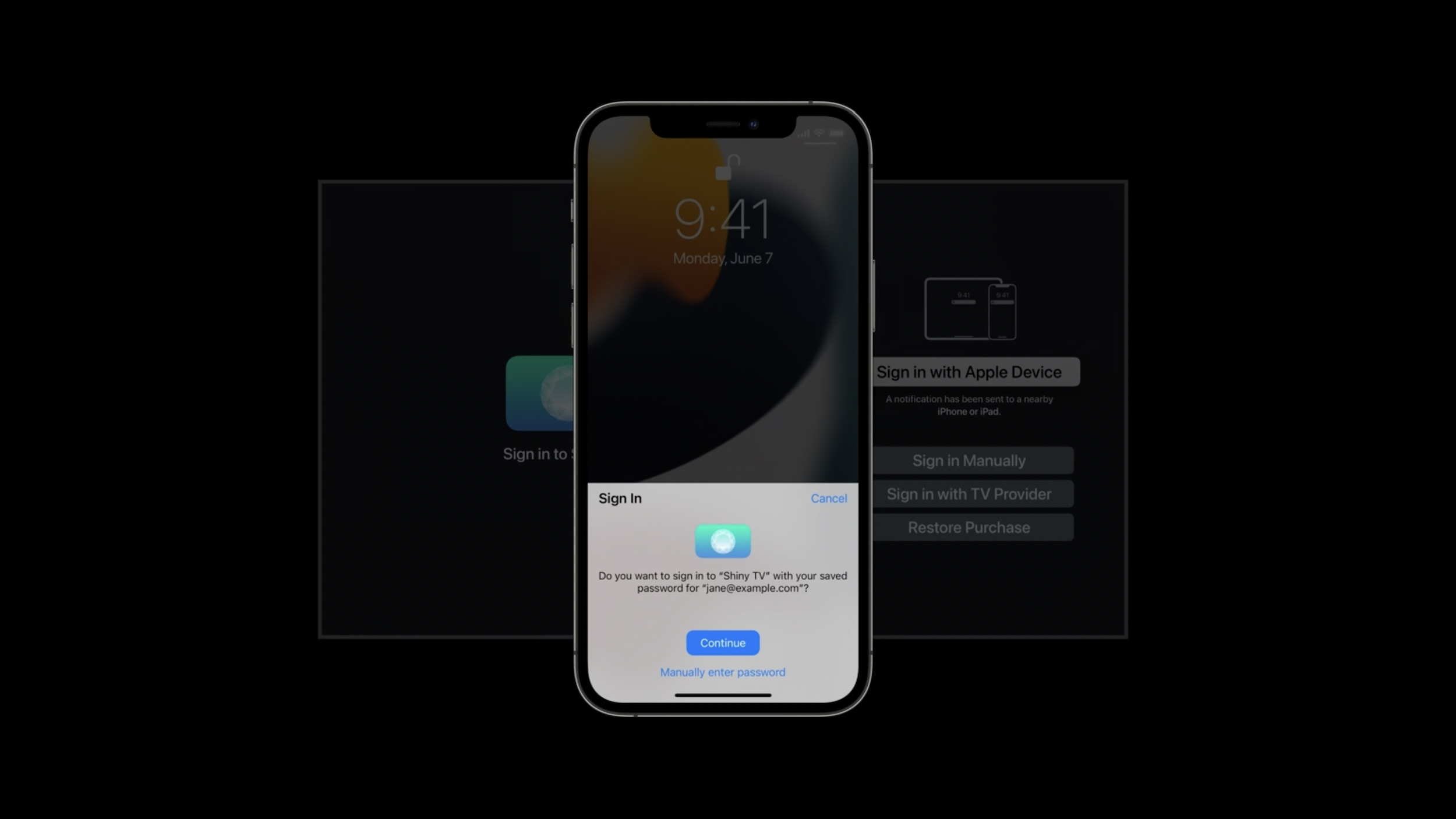 Log in/ signup using Touch ID or Face ID