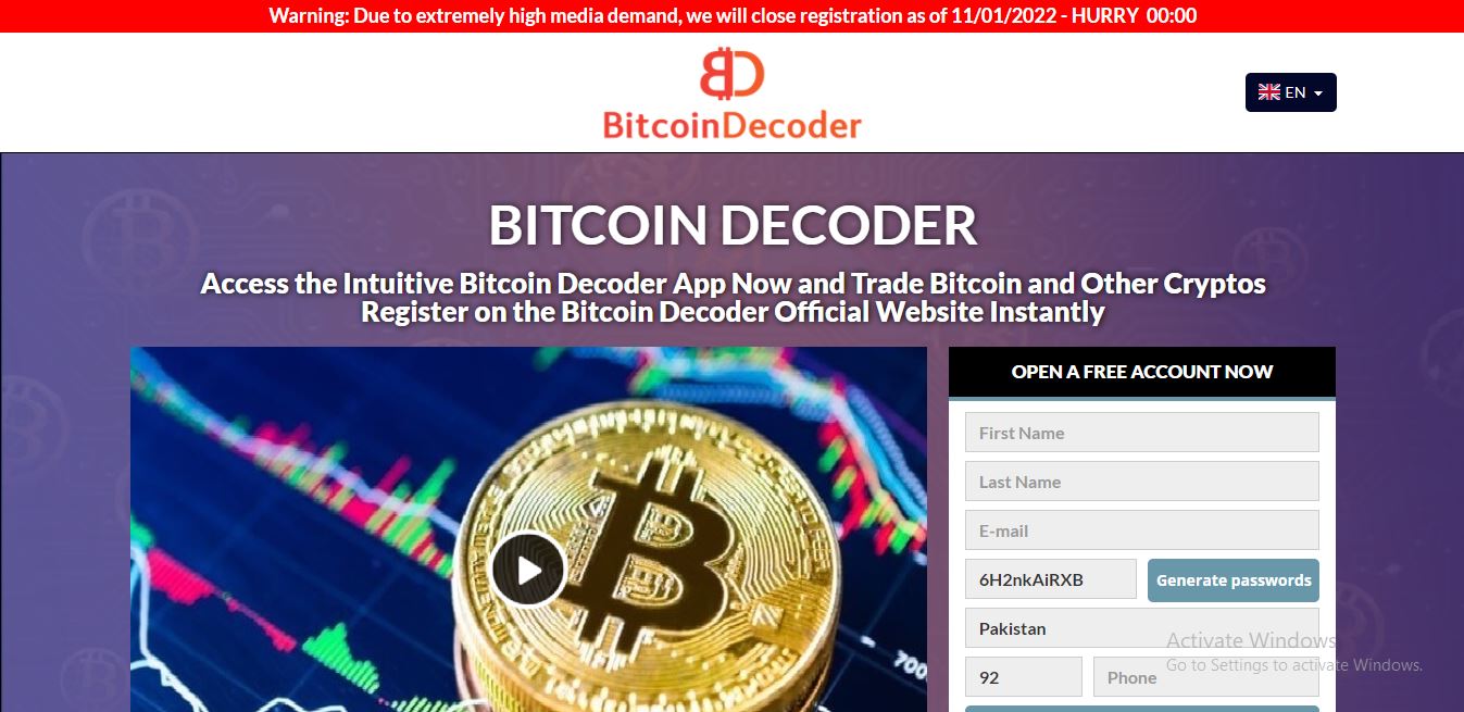 Bitcoin Decoder Review 2021: Let’s Invest in the Right Place