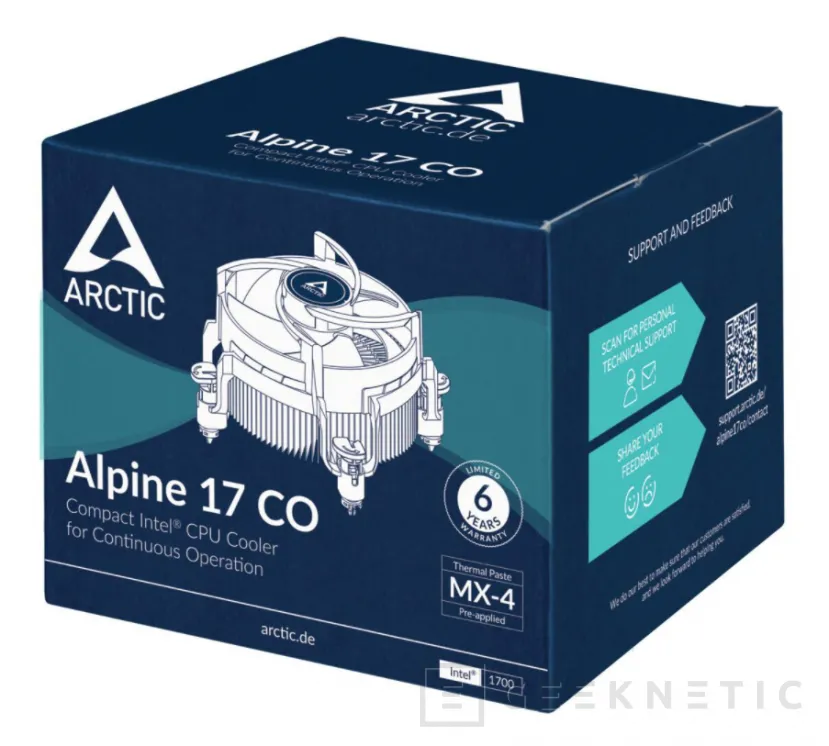 Geeknetic ARCTIC launches two new Alpine range heatsinks for the LGA 1700 socket 1