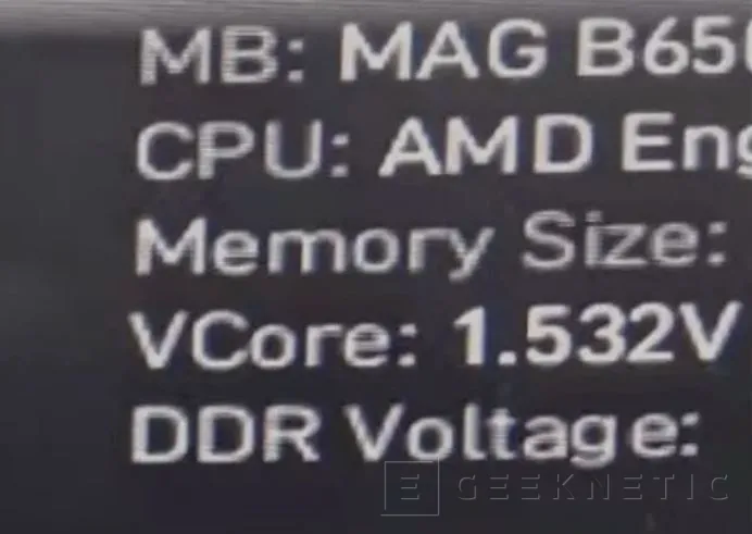 Geeknetic Leaked an MSI B650 motherboard with an AMD Ryzen 7000 engineering chip 1