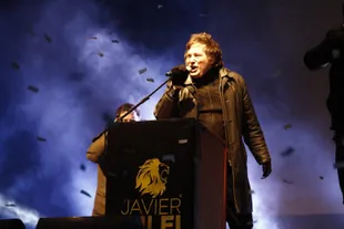 Javier Milei's act at the El Porvenir club had little call.
