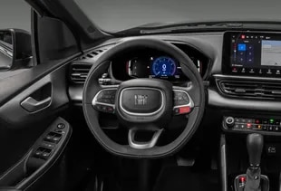 The interior of the SUV