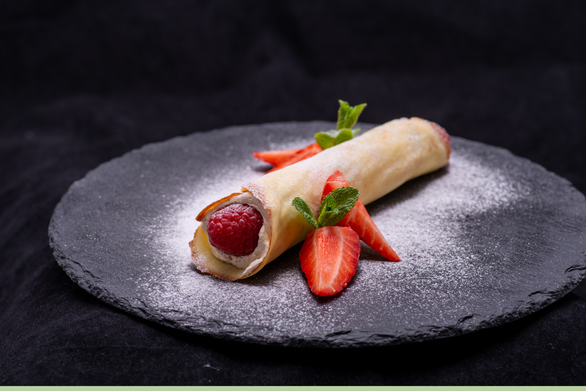 Strawberry and cream crepe crepe