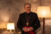The movie begins with a scene where the Pope appears dead, lying in his bed and has his room sealed in the sequence