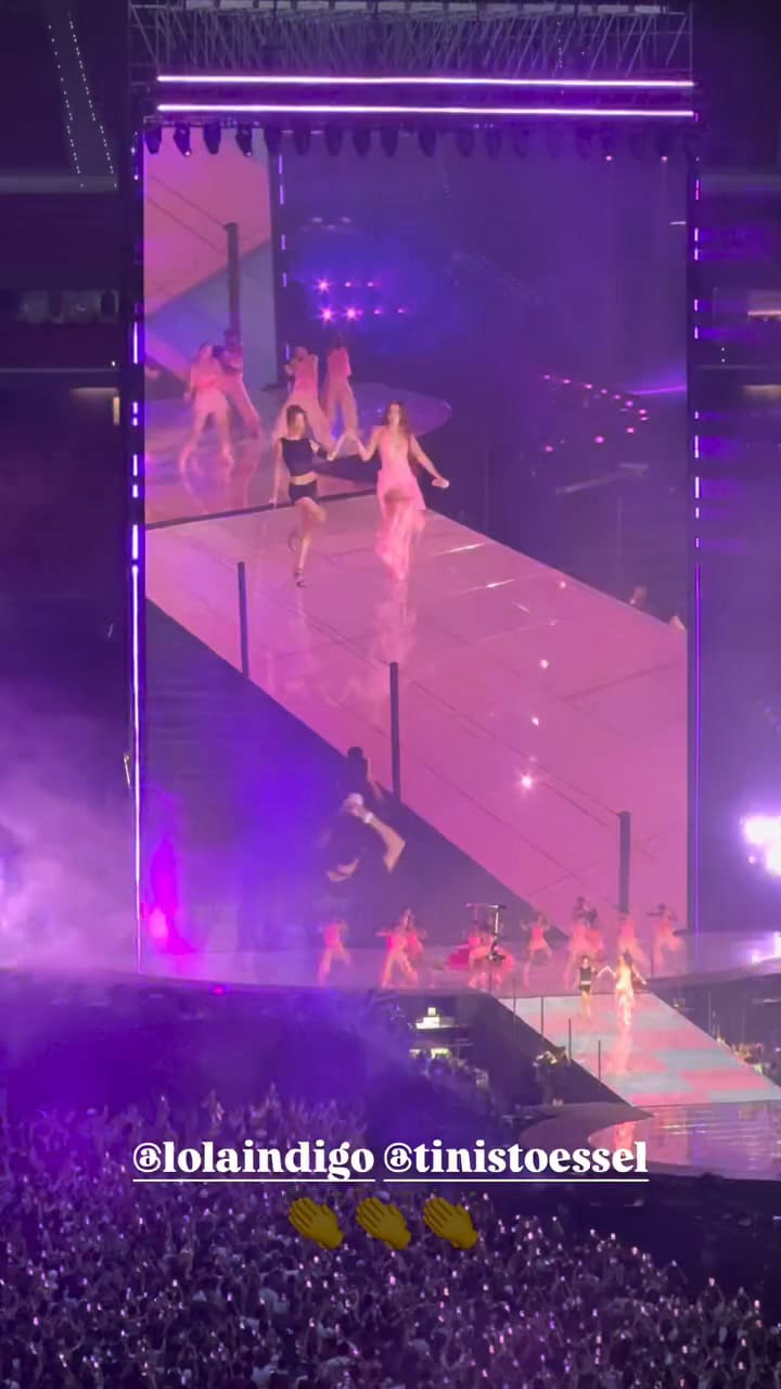 Nico Occhiato proud of the appearance of Tini Stoessel at the concert